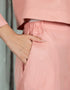 JACQUARD CROPPED SHIRT WITH FLAP POCKETS